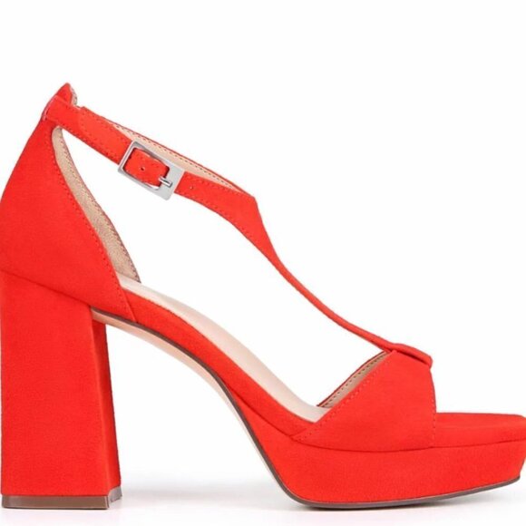 27 EDIT NATURALIZER Jae T-strap Sandal In Retro Poppy - Picture 11 of 12